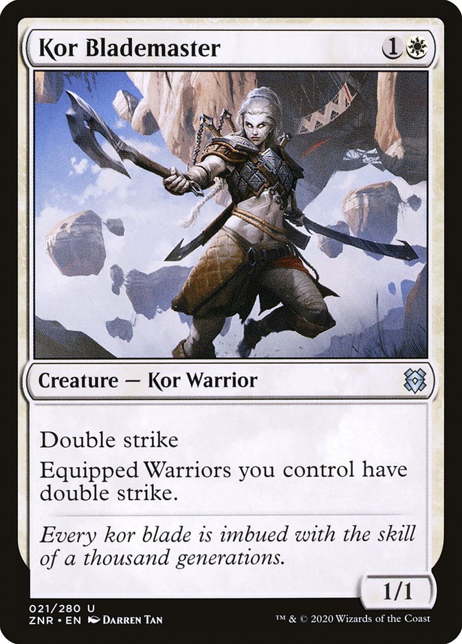 Kor Blademaster [Zendikar Rising] | Silver Goblin