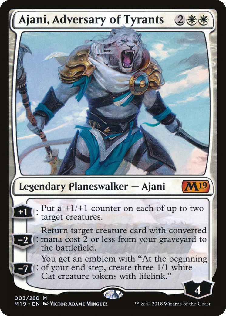 Ajani, Adversary of Tyrants [Core Set 2019] | Silver Goblin