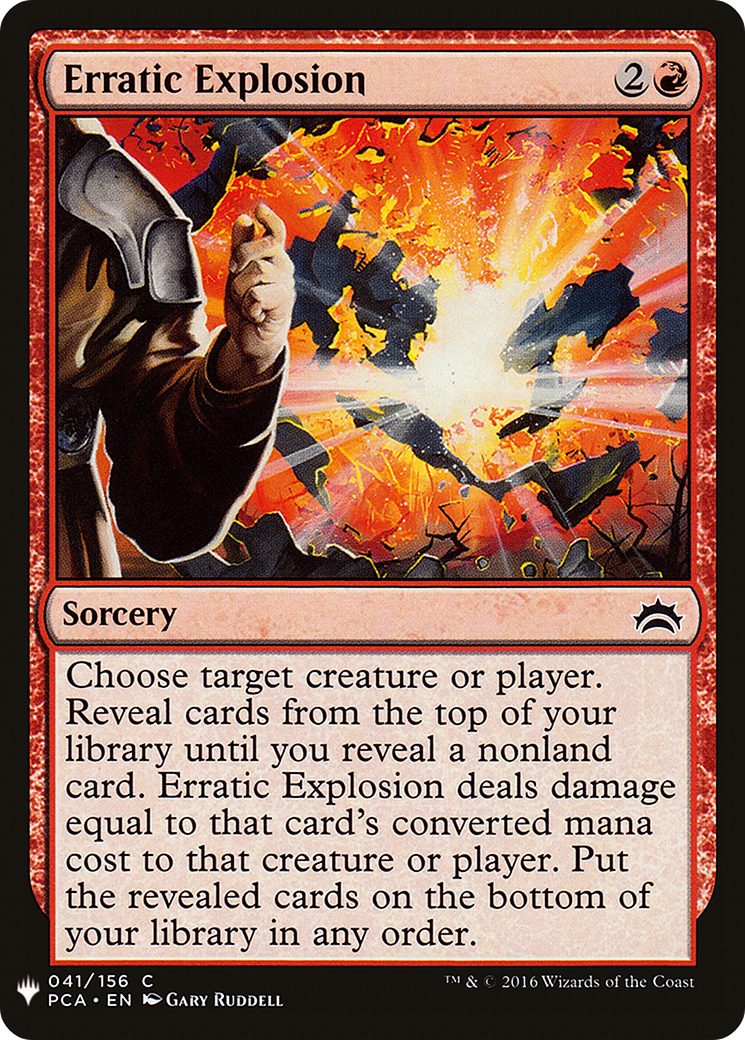 Erratic Explosion (PCA-41) - The List