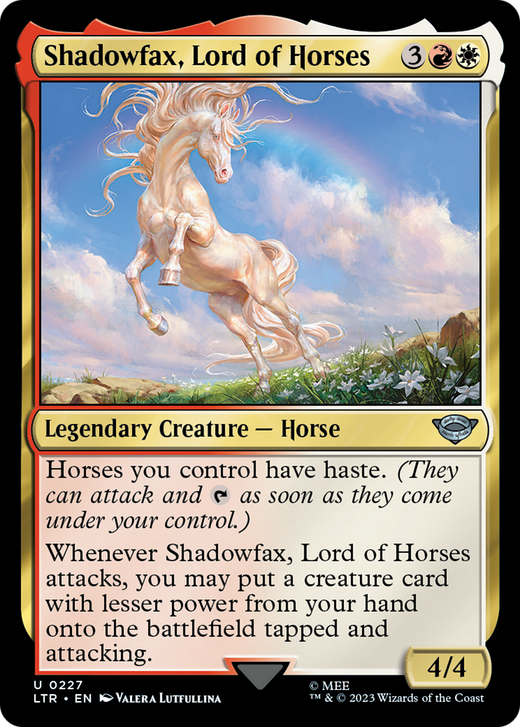 Shadowfax, Lord of Horses (227) Foil - The Lord of the Rings: Tales of Middle-earth