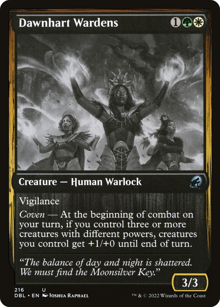 Dawnhart Wardens (216) Foil - Innistrad: Double Feature