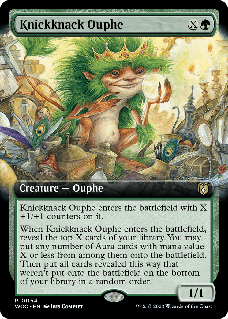 Knickknack Ouphe (Extended Art) [Wilds of Eldraine Commander] | Silver Goblin