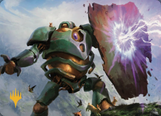 Walking Bulwark Art Card (Gold-Stamped Signature) [Dominaria United Art Series]