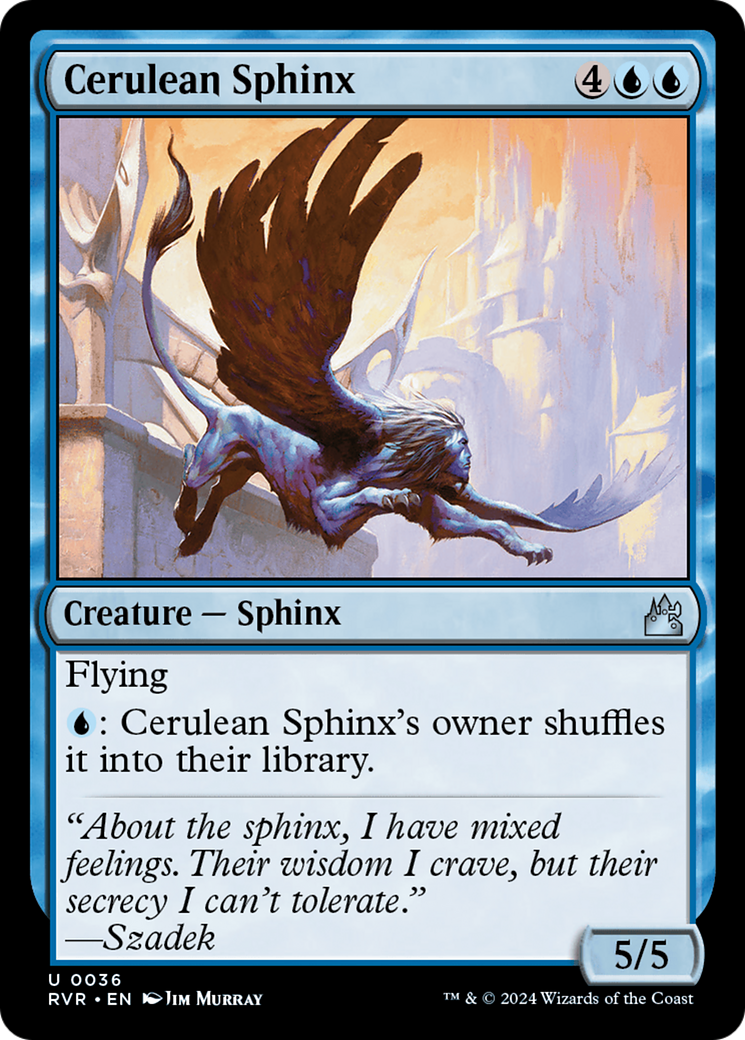 Cerulean Sphinx [Ravnica Remastered] Foil
