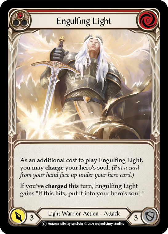 Engulfing Light (Red) [U-MON048-RF] (Monarch Unlimited)  Unlimited Rainbow Foil | Silver Goblin