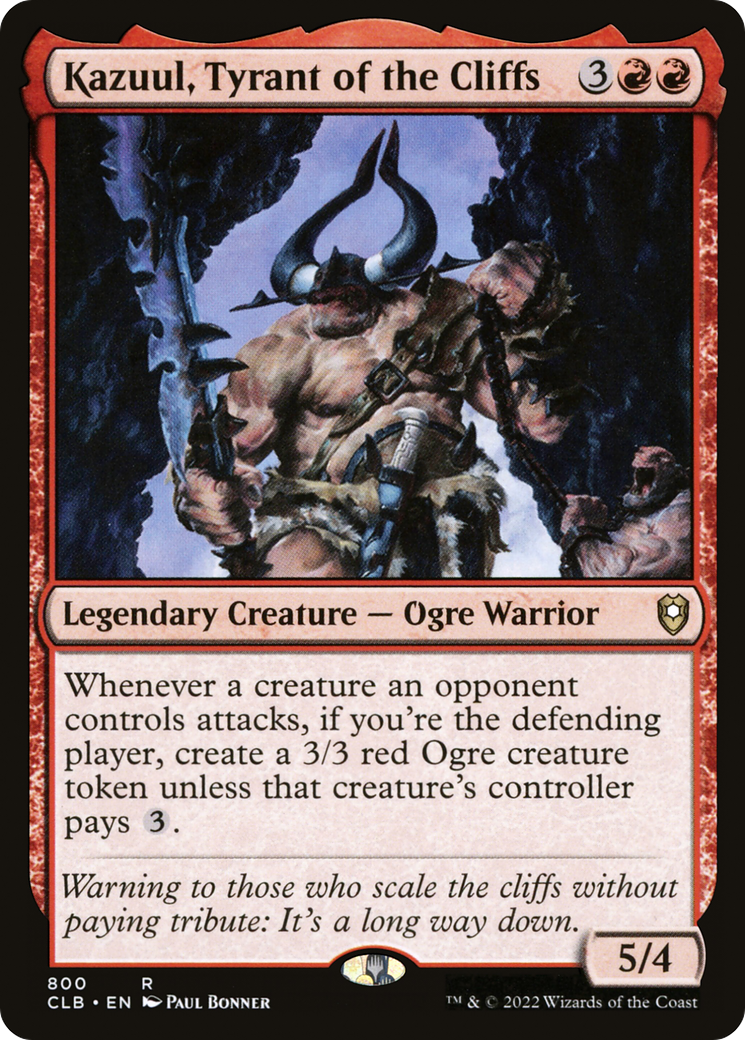 Kazuul, Tyrant of the Cliffs (800) - Commander Legends: Battle for Baldur's Gate