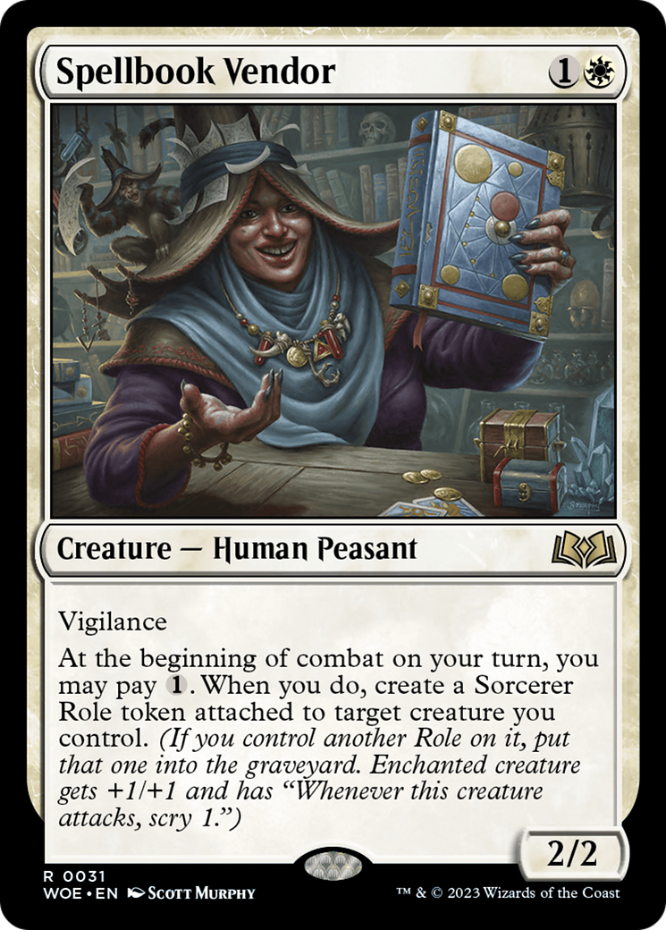 Spellbook Vendor (031) Foil - Wilds of Eldraine