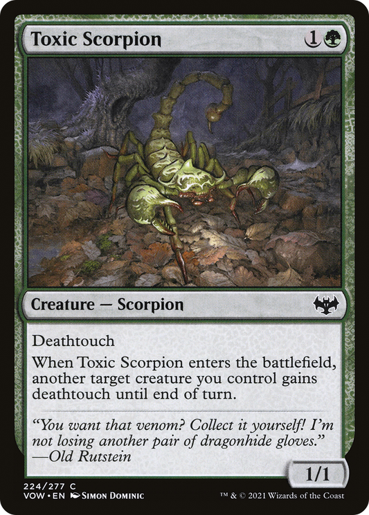 Toxic Scorpion (224) - Innistrad: Crimson Vow