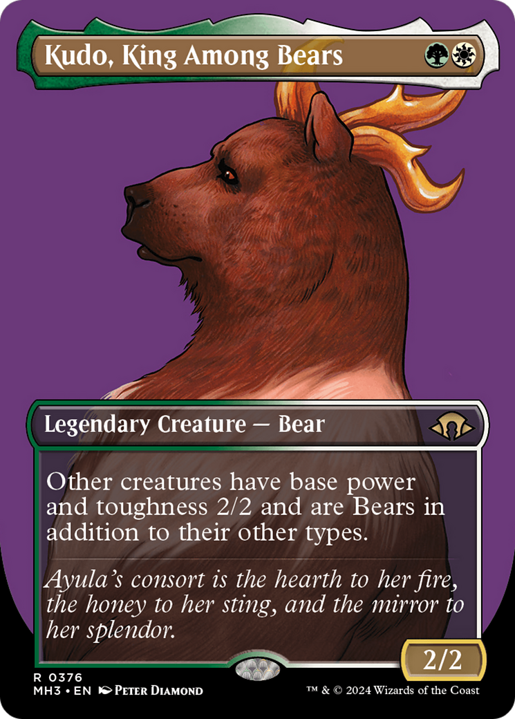 Kudo, King Among Bears (Borderless) (376) - Modern Horizons 3