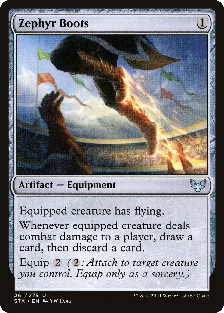 Zephyr Boots (261) Foil - Strixhaven: School of Mages