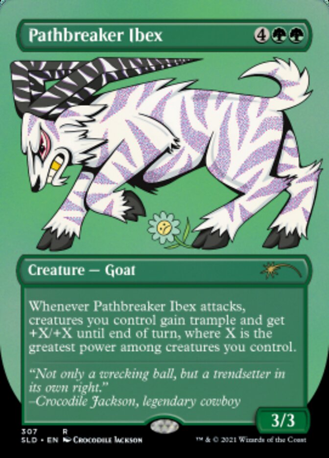 Pathbreaker Ibex (Borderless) [Secret Lair Drop Series] | Silver Goblin