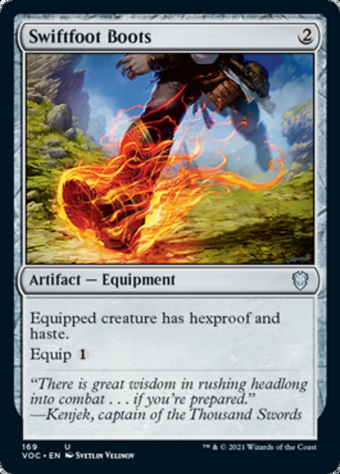 Swiftfoot Boots [Innistrad: Crimson Vow Commander] | Silver Goblin