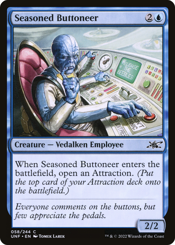Seasoned Buttoneer (058) Foil - Unfinity