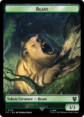 Beast // Treefolk Double Sided Token [The Lord of the Rings: Tales of Middle-Earth Commander Tokens] | Silver Goblin