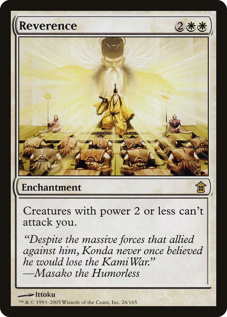 Reverence (026) - Saviors of Kamigawa