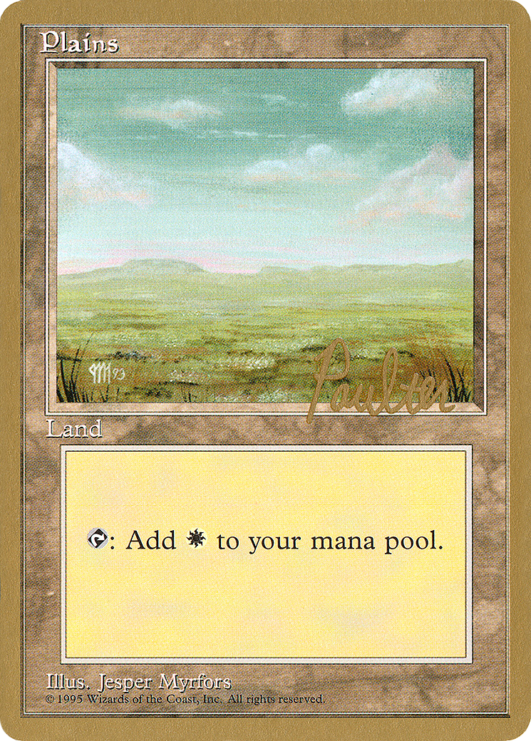 Plains (A) - 1996 Preston Poulter (4ED) - Pro Tour Collector Set