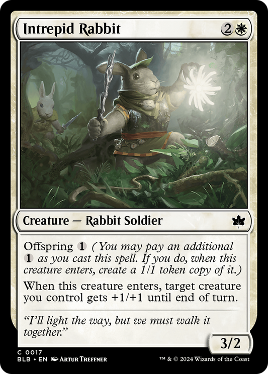 Intrepid Rabbit [Bloomburrow] Foil