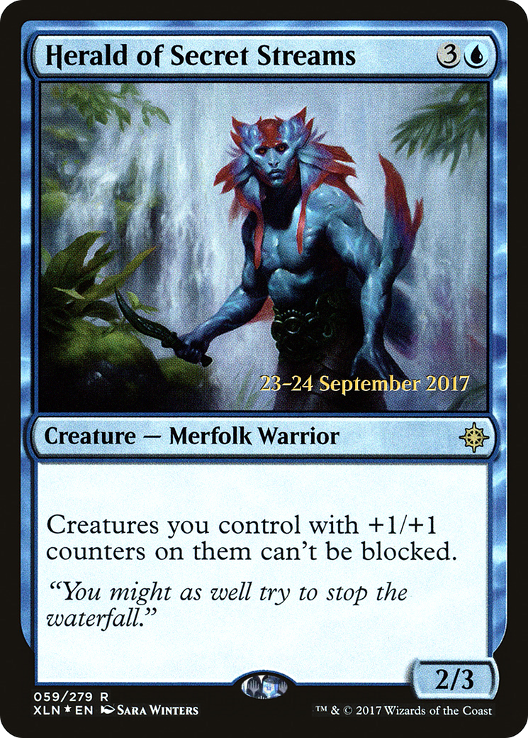 Herald of Secret Streams (59s) Foil - Ixalan Promos
