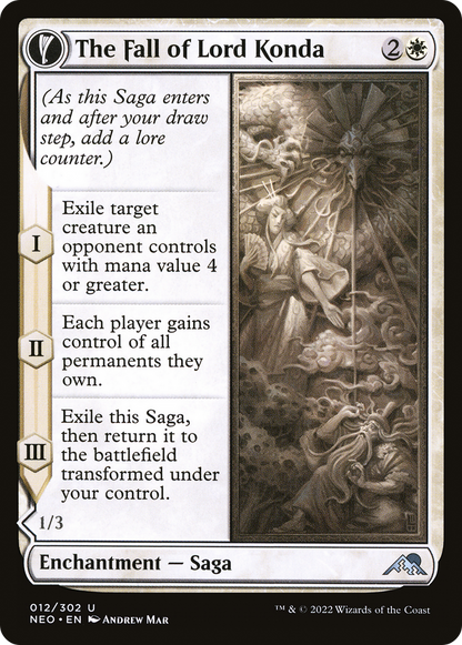 The Fall of Lord Konda (012) Foil - Kamigawa: Neon Dynasty