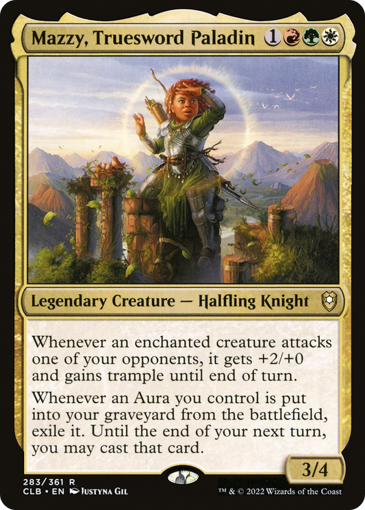 Mazzy, Truesword Paladin (283) Foil - Commander Legends: Battle for Baldur's Gate