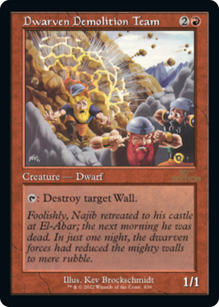 Dwarven Demolition Team (Retro) (436) - 30th Anniversary Edition