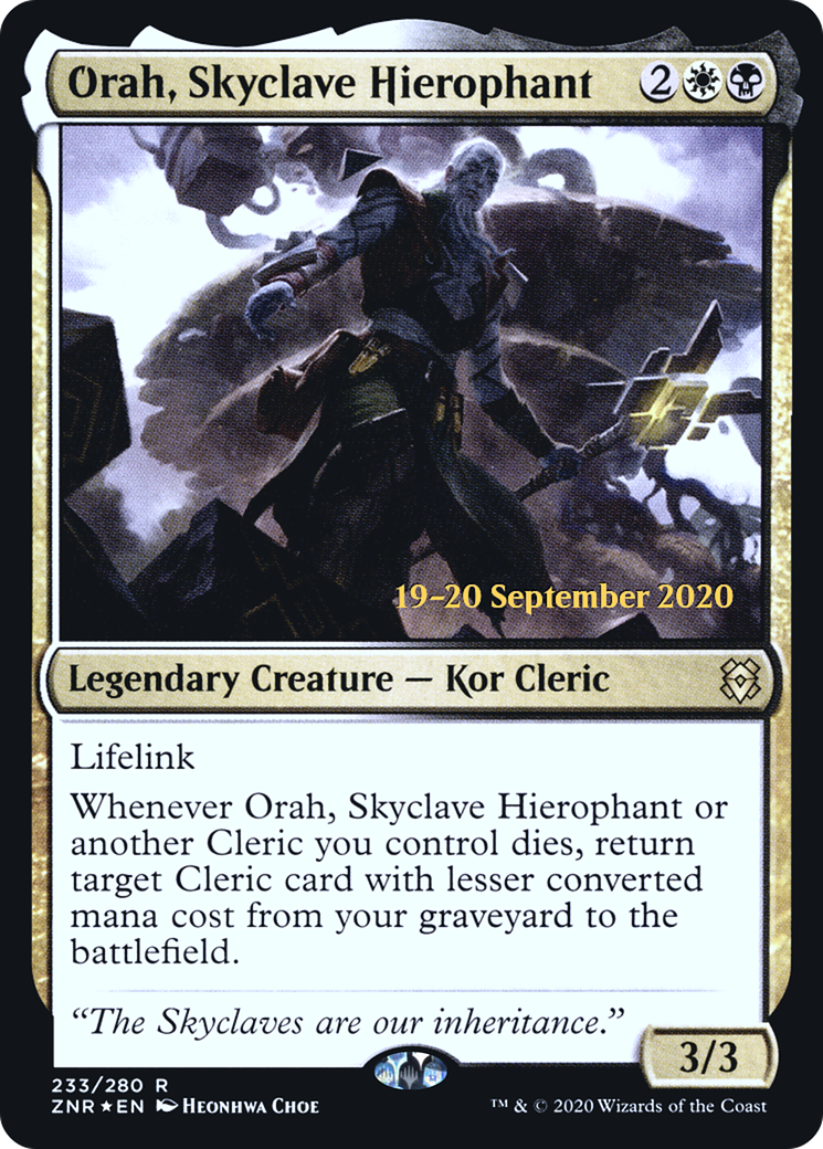 Orah, Skyclave Hierophant (233s) Foil - Zendikar Rising Promos