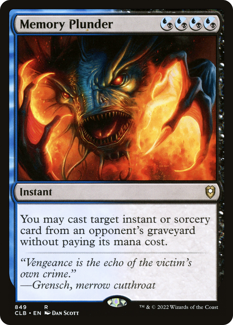 Memory Plunder [Commander Legends: Battle for Baldur's Gate]