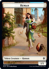 Human // Beast Double-Sided Token [Challenger Decks 2021 Tokens] | Silver Goblin