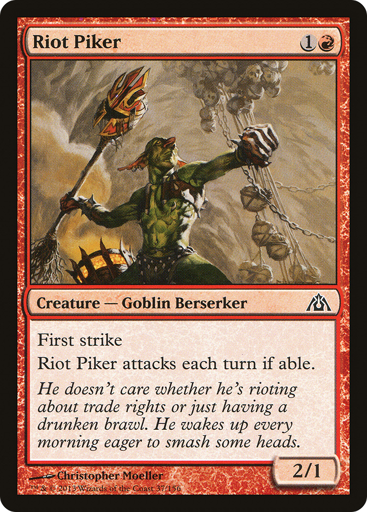 Riot Piker (037) Foil - Dragon's Maze