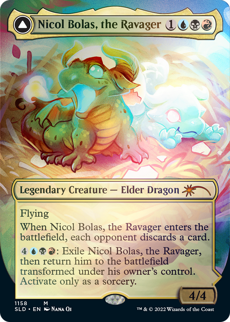 Nicol Bolas, the Ravager // Nicol Bolas, the Arisen (1158) Foil - Secret Lair Drop