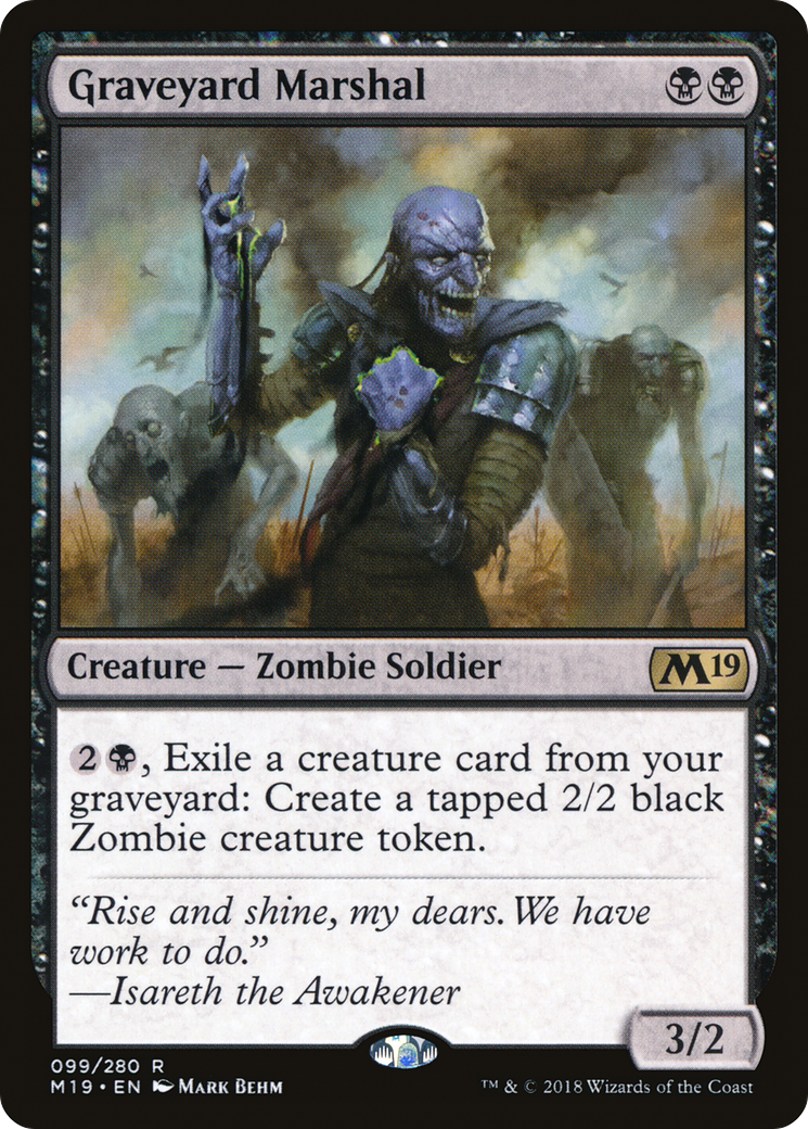 Graveyard Marshal [Core Set 2019] | Silver Goblin