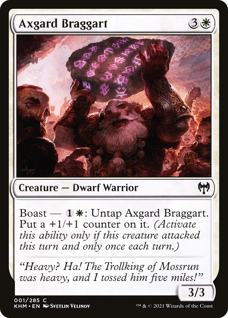 Axgard Braggart (001) Foil - Kaldheim