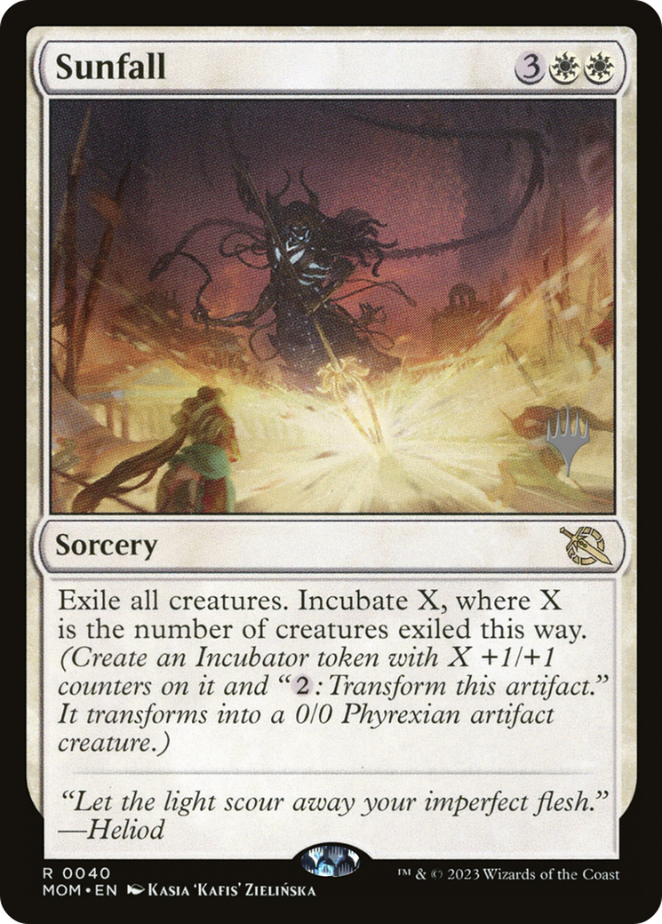 Sunfall (040) Foil - March of the Machine Promos