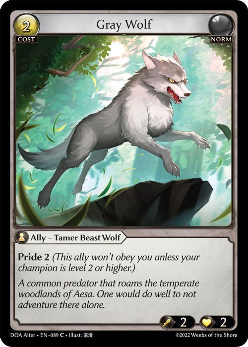 Gray Wolf (089) [Dawn of Ashes: Alter Edition] Foil