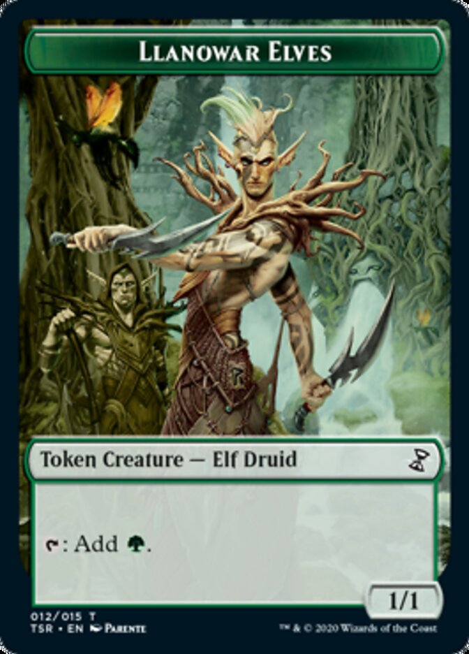 Llanowar Elves Token [Time Spiral Remastered Tokens] | Silver Goblin