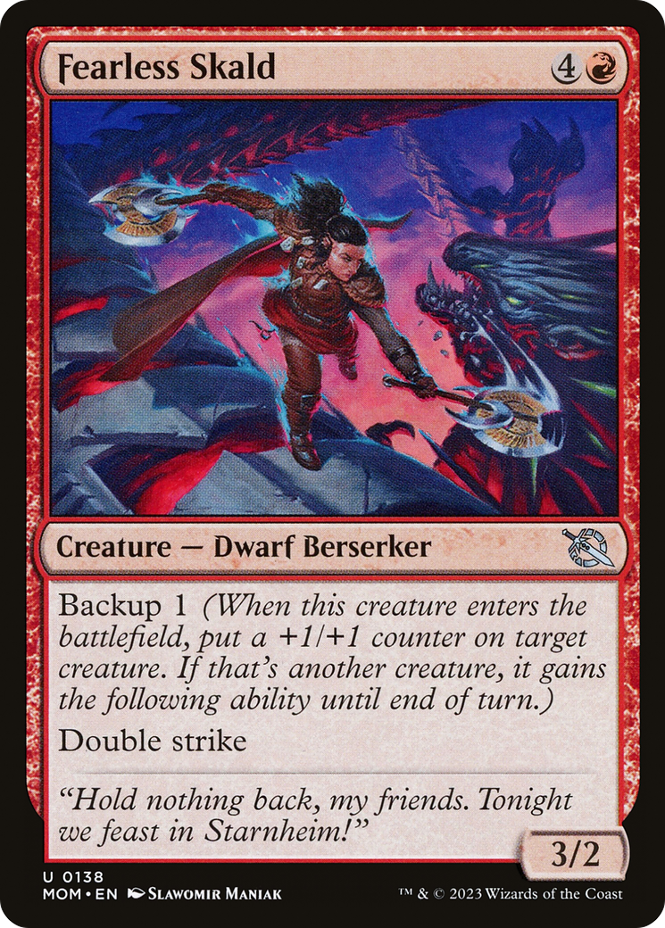 Fearless Skald (138) Foil - March of the Machine