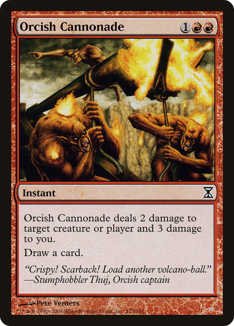 Orcish Cannonade (172) Foil - Time Spiral