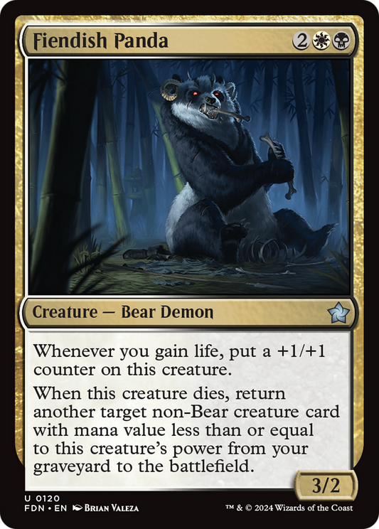 Fiendish Panda [Foundations] Foil