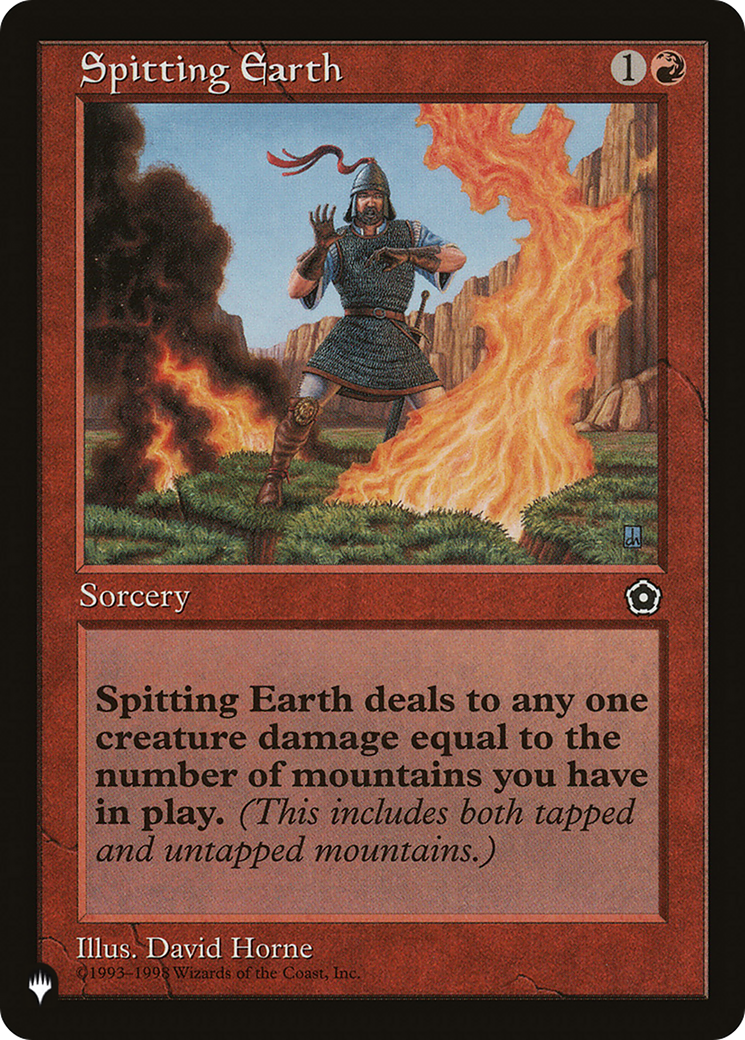 Spitting Earth (Retro) (P02-116) - The List