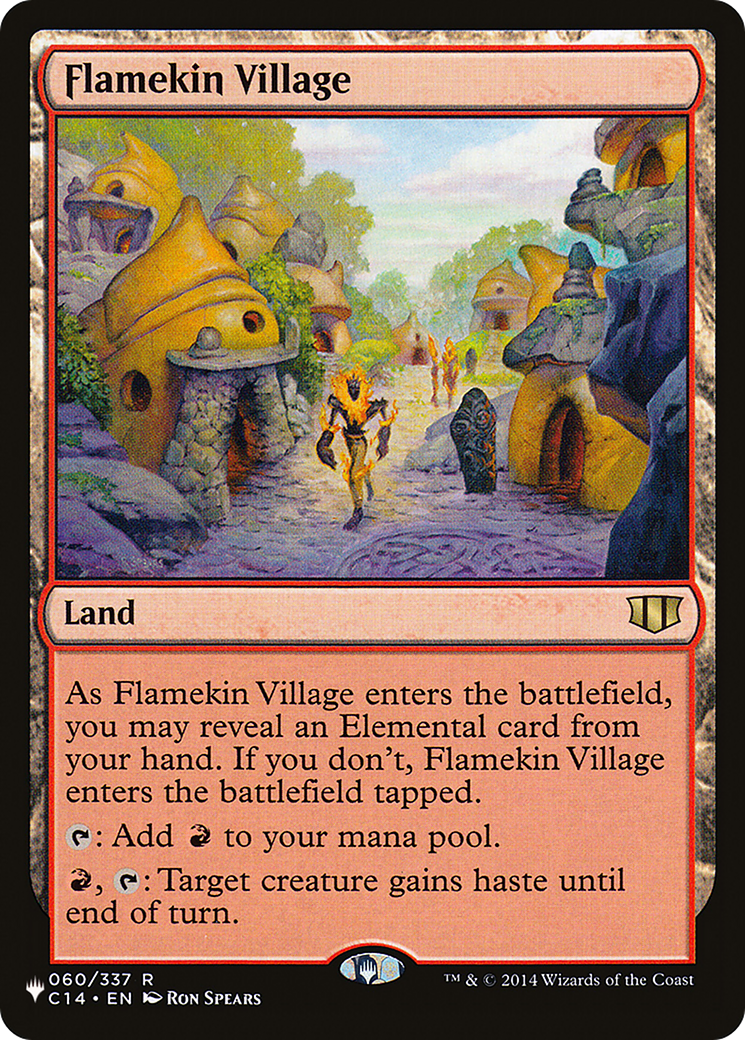 Flamekin Village (C14-60) - The List