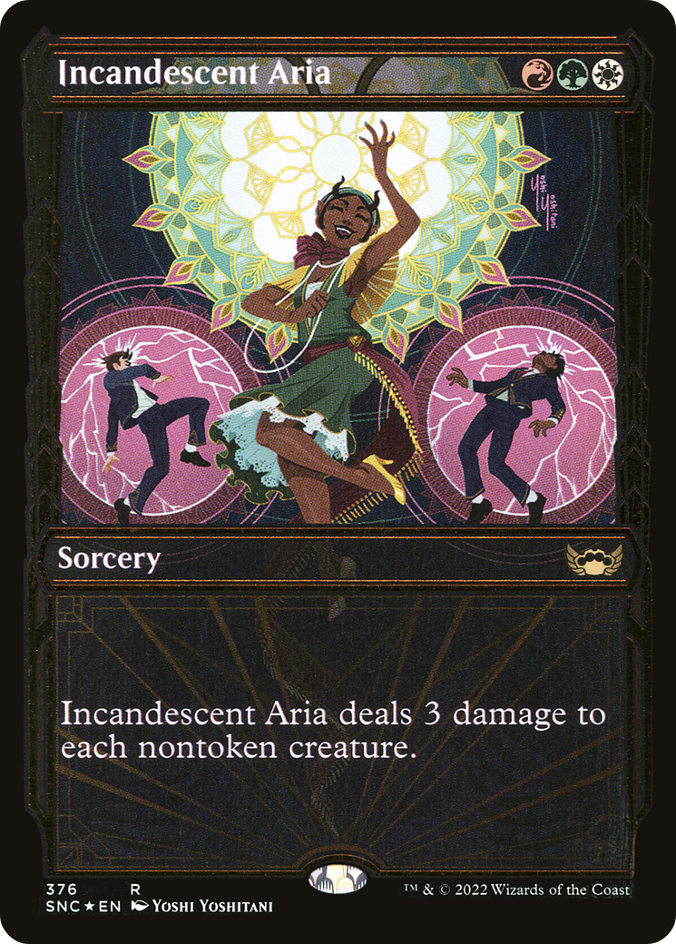 Incandescent Aria (Showcase Golden Age Gilded Foil) [Streets of New Capenna]