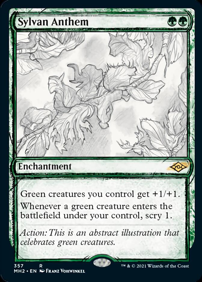 Sylvan Anthem (Sketch) [Modern Horizons 2] | Silver Goblin