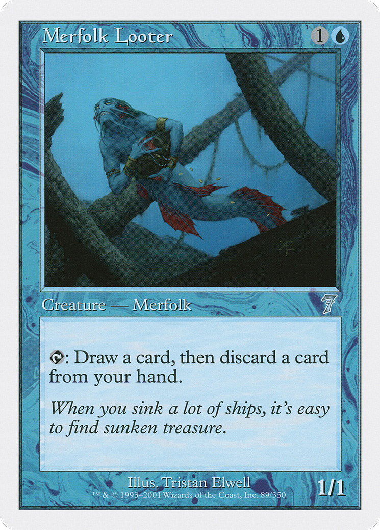 Merfolk Looter (089) Foil - Seventh Edition