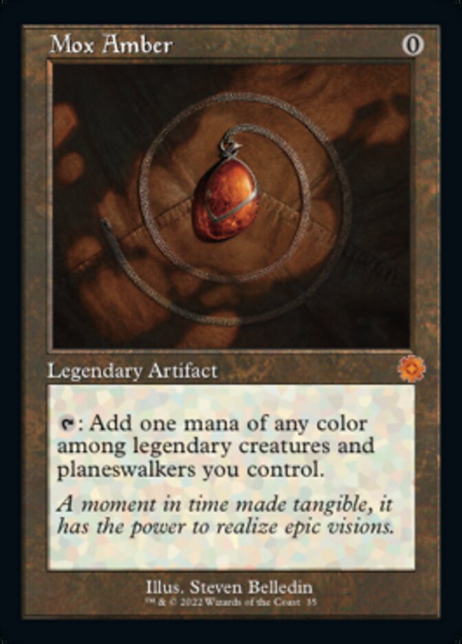 Mox Amber (Retro) [The Brothers' War Retro Artifacts] | Silver Goblin