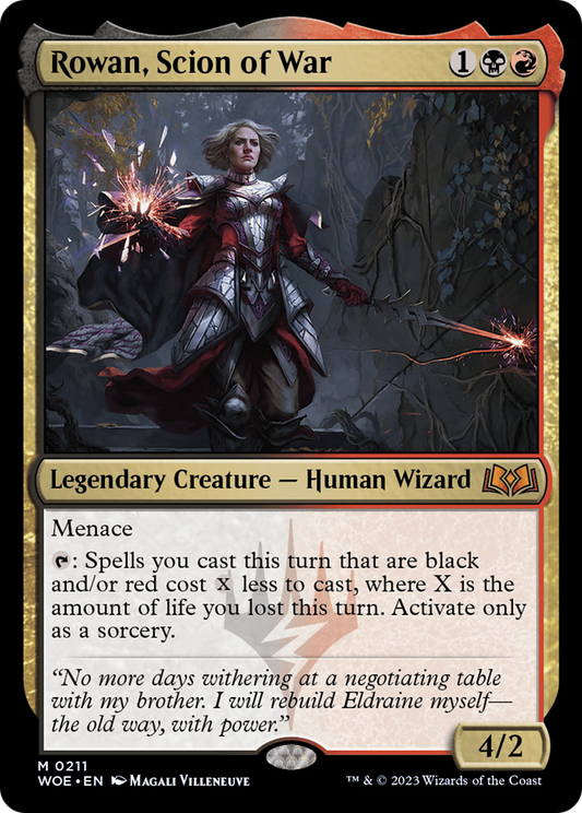 Rowan, Scion of War [Wilds of Eldraine] Foil