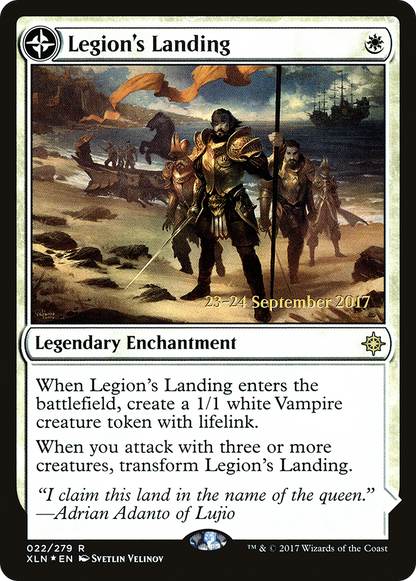 Legion's Landing // Adanto, the First Fort (22s) Foil - Ixalan Promos