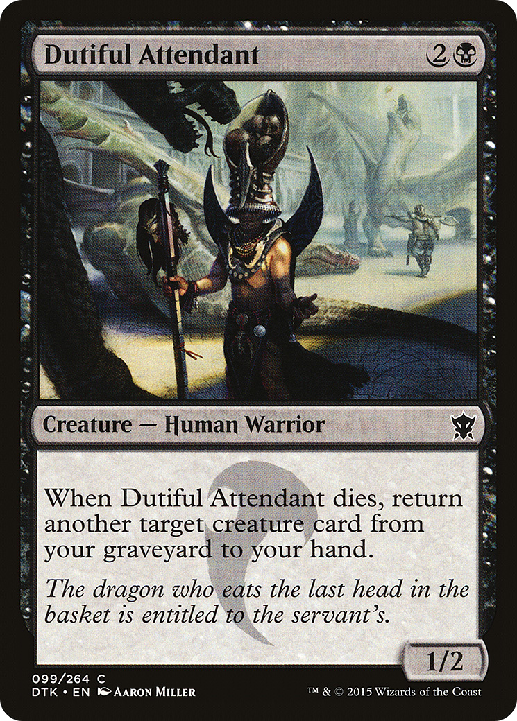 Dutiful Attendant (099) Foil - Dragons of Tarkir