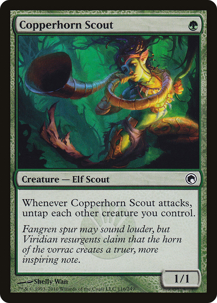 Copperhorn Scout (116) Foil - Scars of Mirrodin