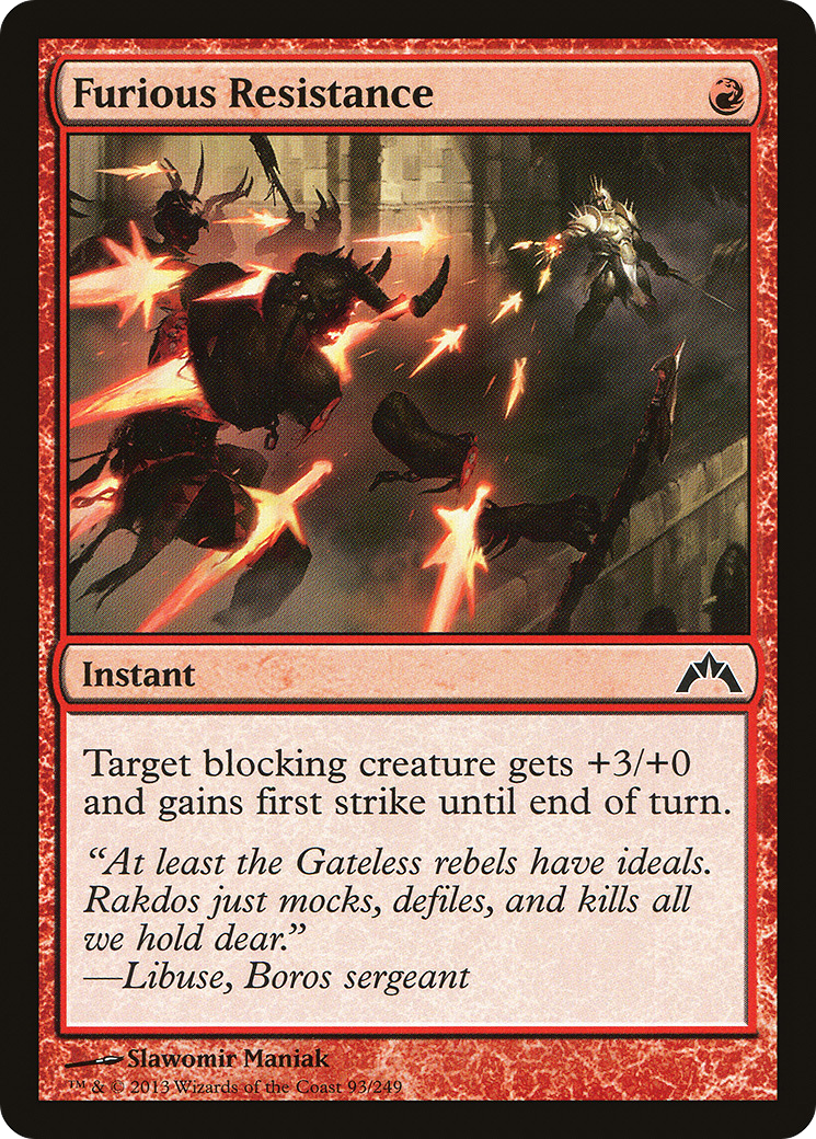 Furious Resistance (093) Foil - Gatecrash