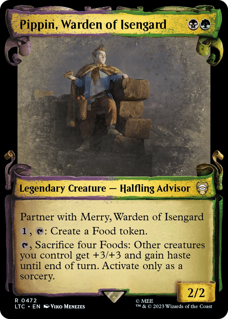 Pippin, Warden of Isengard (Showcase Scrolls) (Showcase) (472) Foil - Tales of Middle-earth Commander